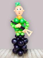 Солдат фигура из воздушных шаров